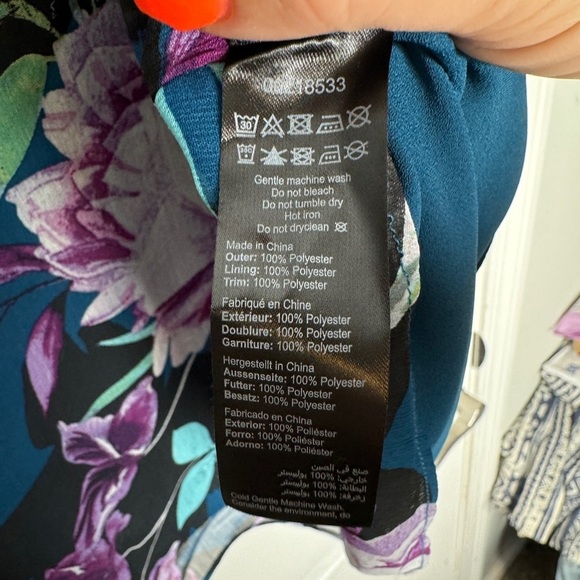 CITY CHIC NWT Patricia PYT Top Teal Bloom Cold Shoulder Size XXS/12 - Picture 5 of 8